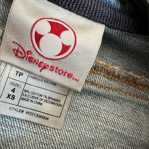 Aristocats Marie sassy cat Size 4 xs child’s size Disney store jean denim jacket - Picture 5 of 9